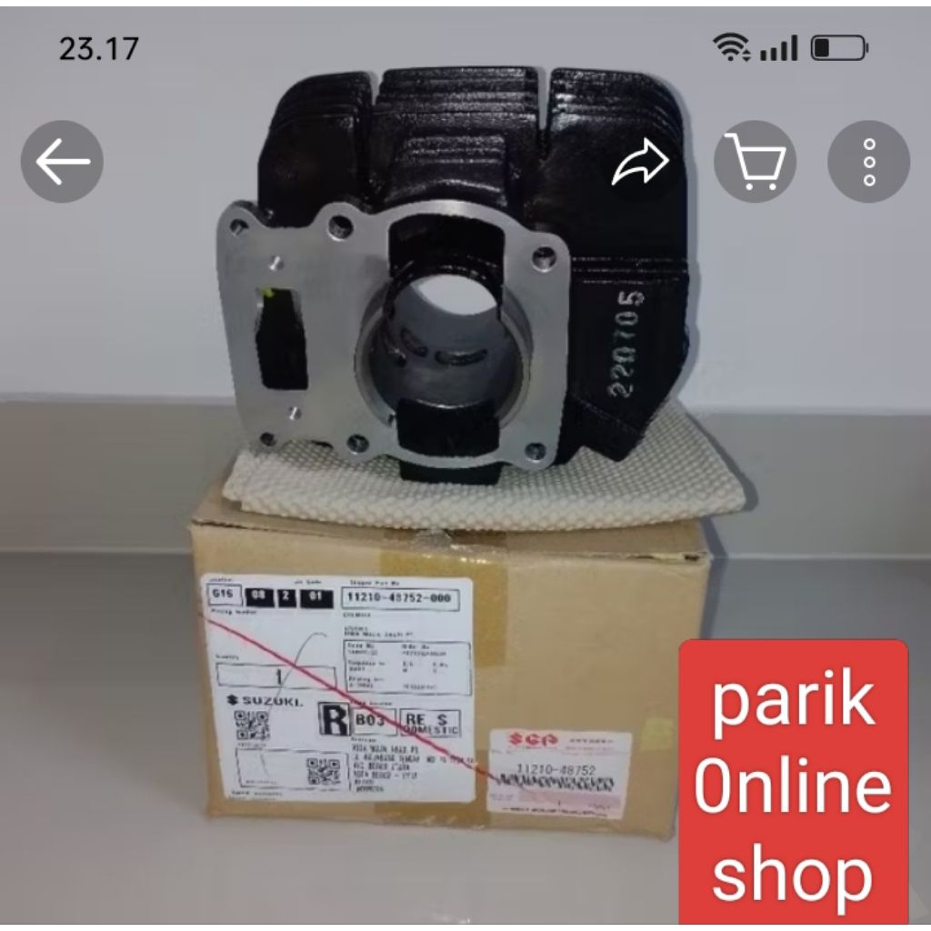 Silinder Blok Piston Suzuki TS125 TS 125