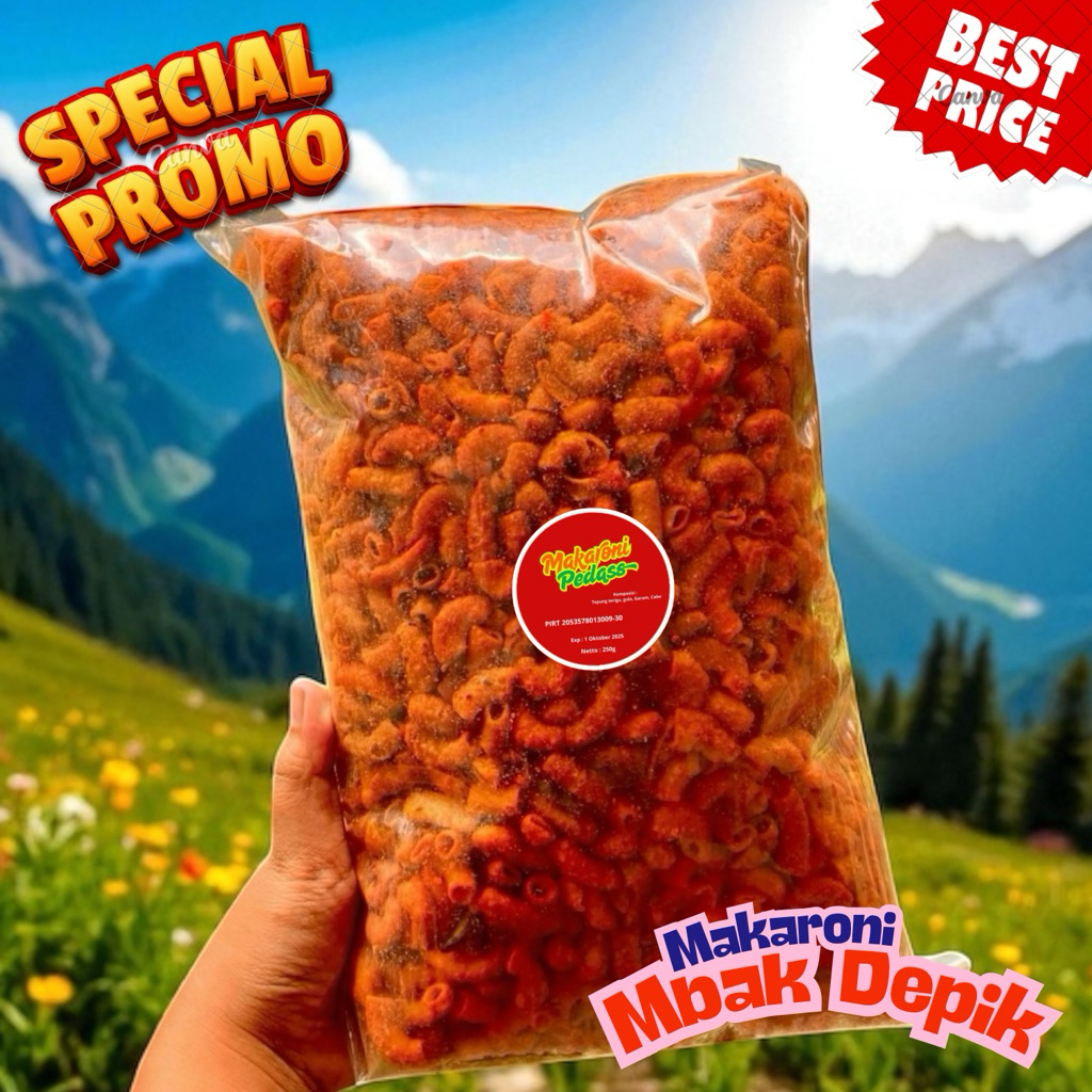 

Camilan Makaroni 250g – Rasa Garing & Pedas Bikin Nagih