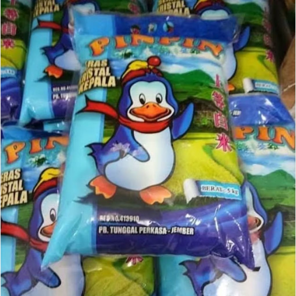 

Beras PinPin Kemasan 5Kg X 4 Sak