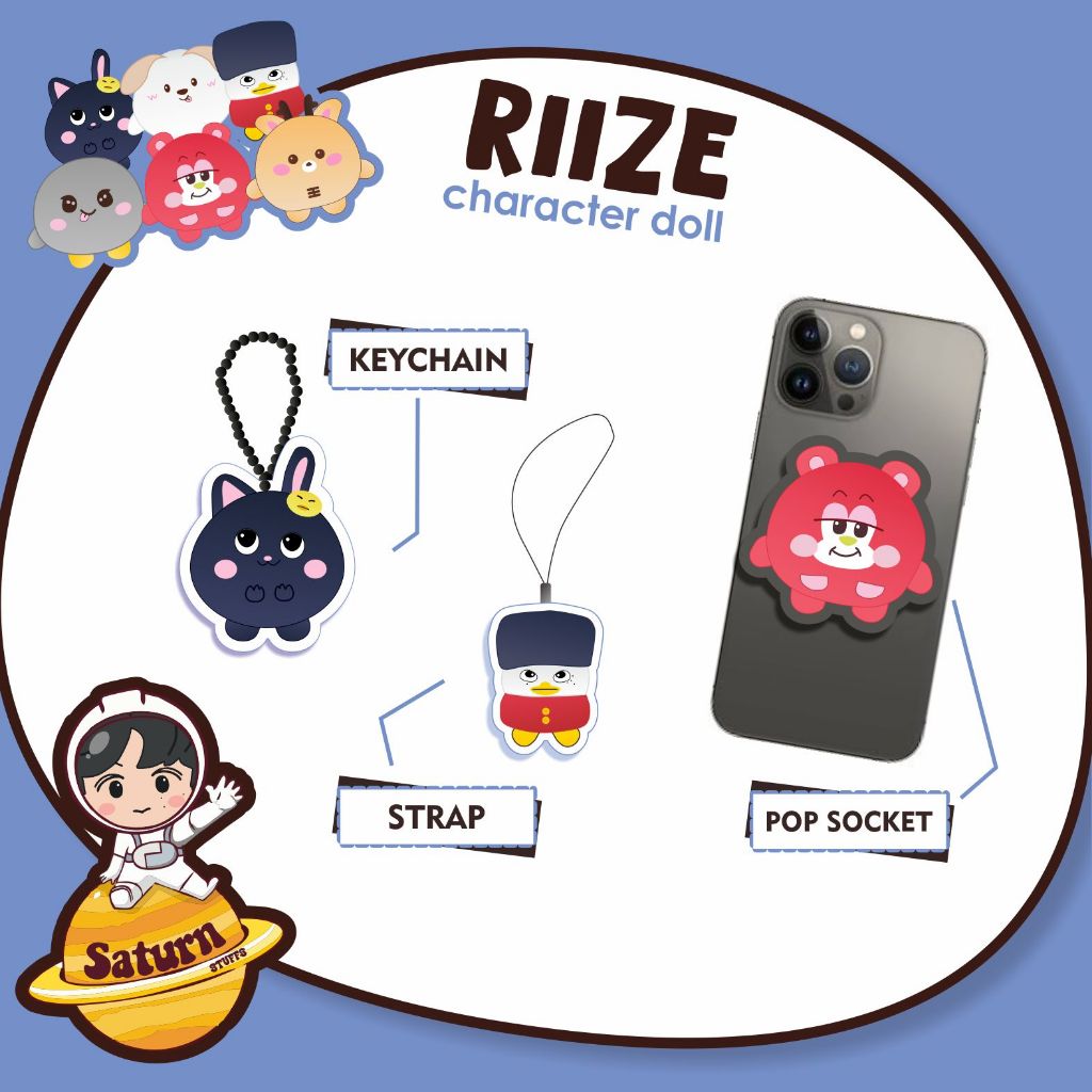 KEYCHAIN, STRAP,GRIPTOK RIIZE - CHARACTER DOLL