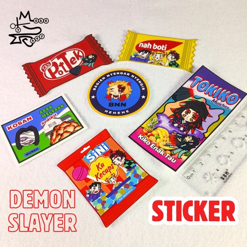 

[1pcs] Stiker Muichiro Pot Tek Kimetsu no Yaiba Demon Slayer/Stiker Muichiro ToKiKo Kimetsu no Yaiba Demon Slayer/Stiker Nah Boti Tanjiro Zenitsu Inosuke
