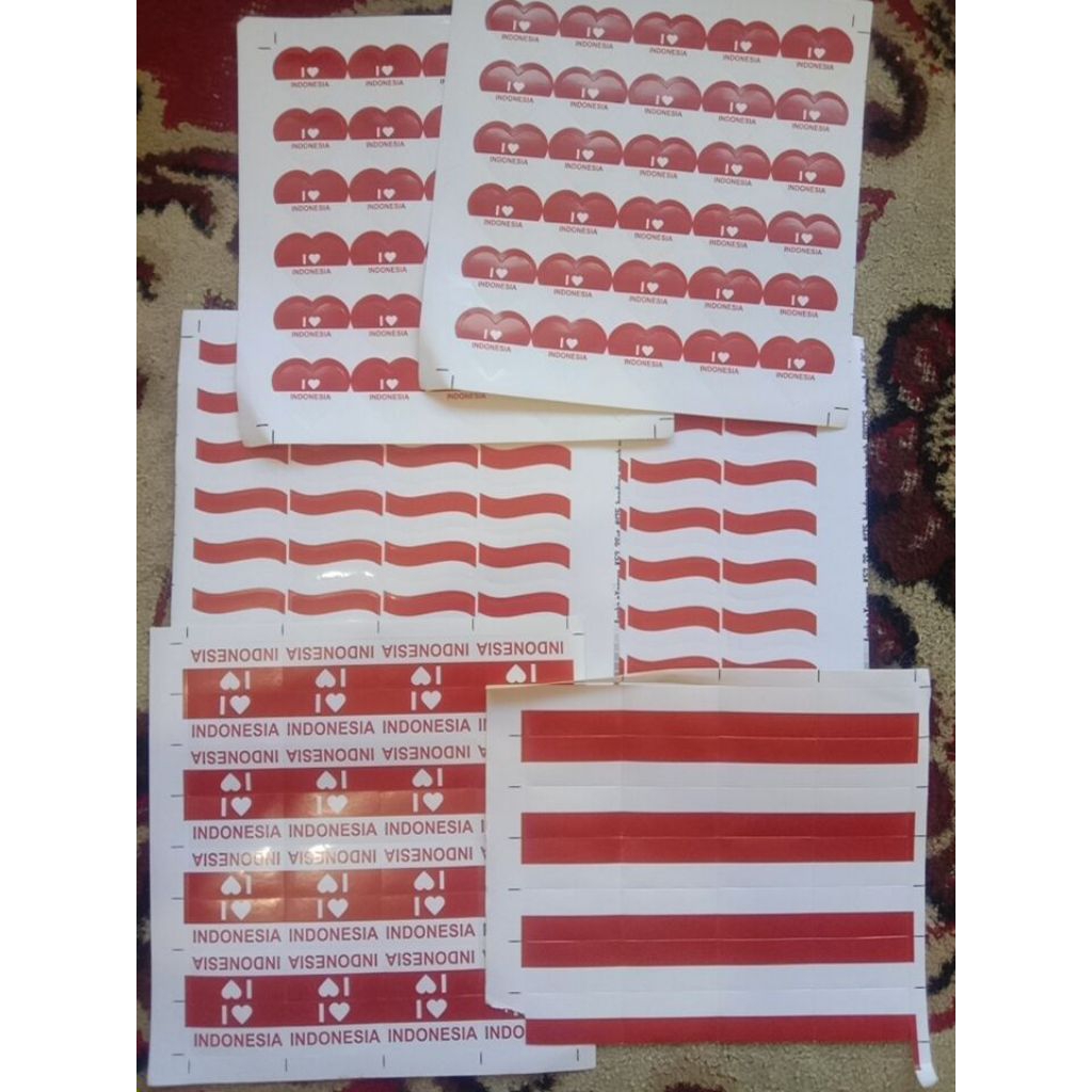 

STIKER PIPI MERAH PUTIH BISA MIX MOTIF