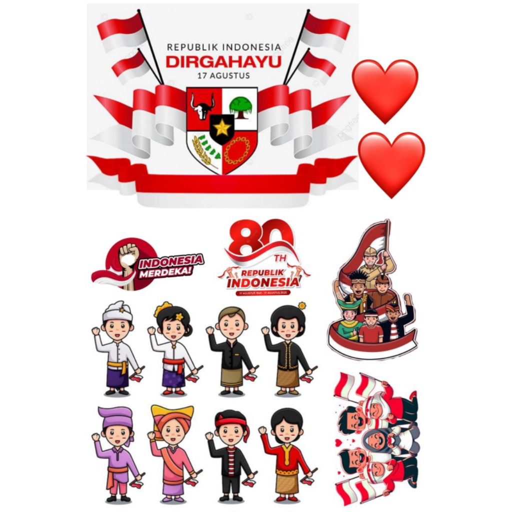 TOPPER INDONESIA/ TOPPER DIRGAHAYU INDONESIA/ TOPPER TUMPENG/TOPPER AGUSTUSAN / TOPPER KEMERDEKAAN