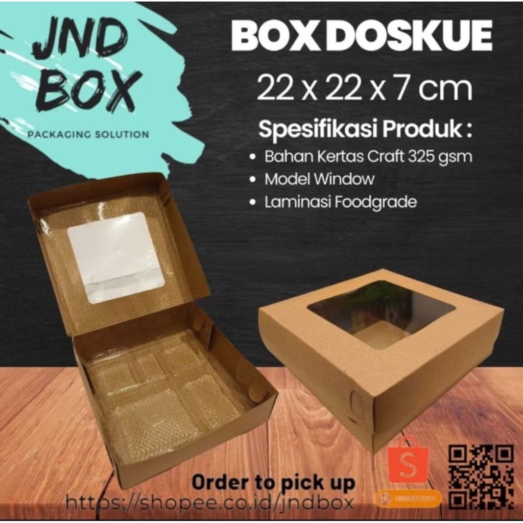 

Dus Nasi Window 22 x 22 x 7 Laminasi DENGAN TATAKAN