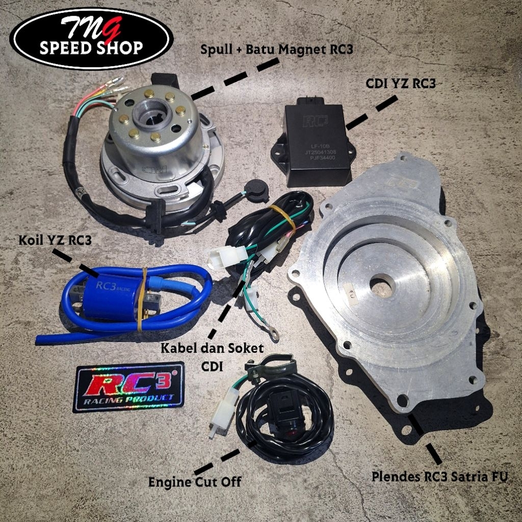 MAGNET PENGAPIAN RACING YZ RC3 RACING SUZUKI SATRIA FU 150 FU150 1 SET KOMPLIT TERMURAH TERBAGUS HIG