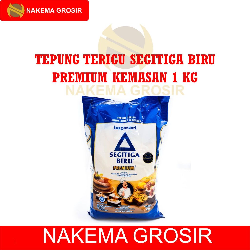

Tepung Terigu Segita Biru 1 kg - Premium Qulaity untuk Kue dan Gorengan - Nakema Grosir