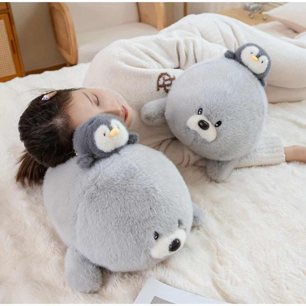 Boneka Lying Chubby Seal/Boneka Anjing Laut