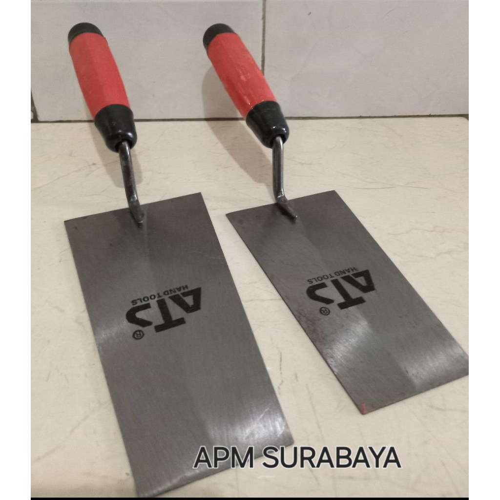 CETOK SEMEN GAGANG KARET PERSEGI / SENDOK SEMEN PERSEGI / CETOK SEGI EMPAT