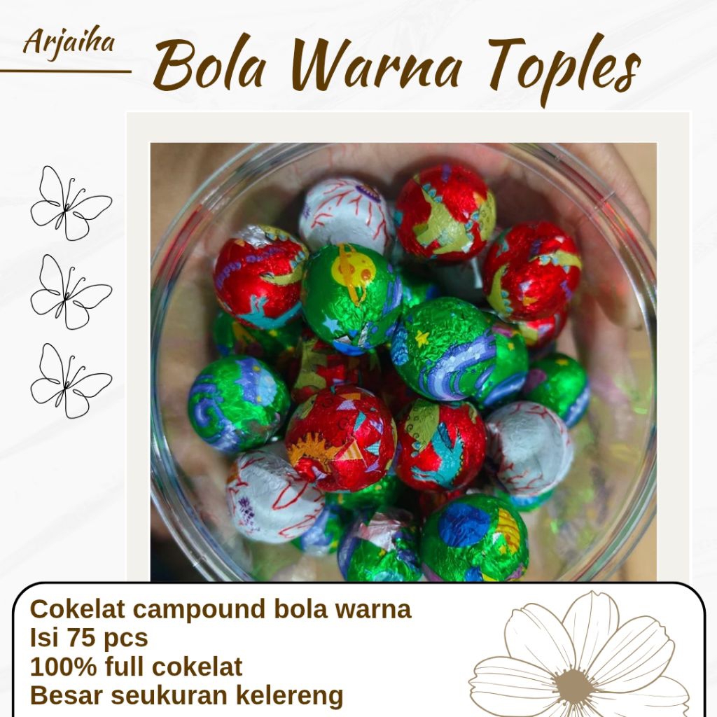 

Cokelat BOLA WARNA Isi 75 Pcs / Cokelat Toples / Cokelat Hampers