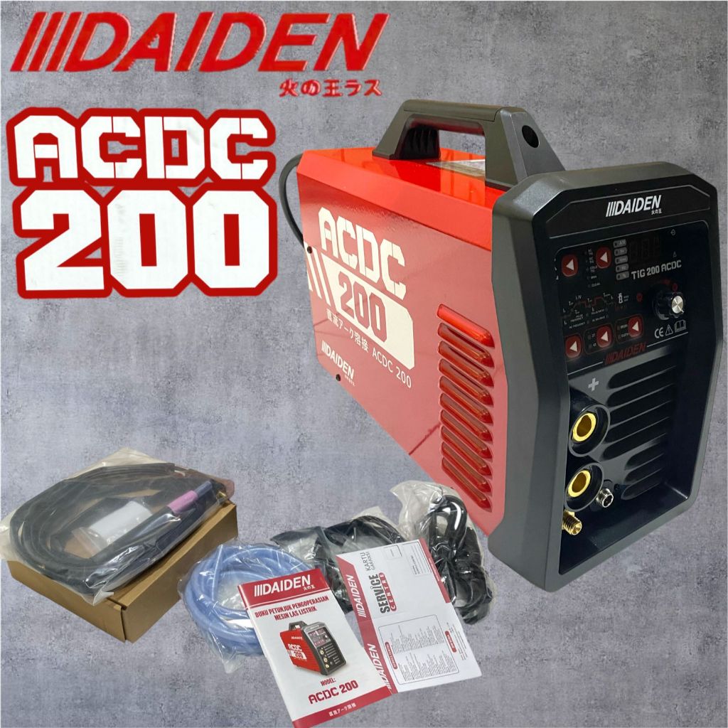 Mesin Las Daiden TIG 200 ACDC Welding Inverter Machine Mesin Las Aluminium Daiden TIG 200 AC DC Argo