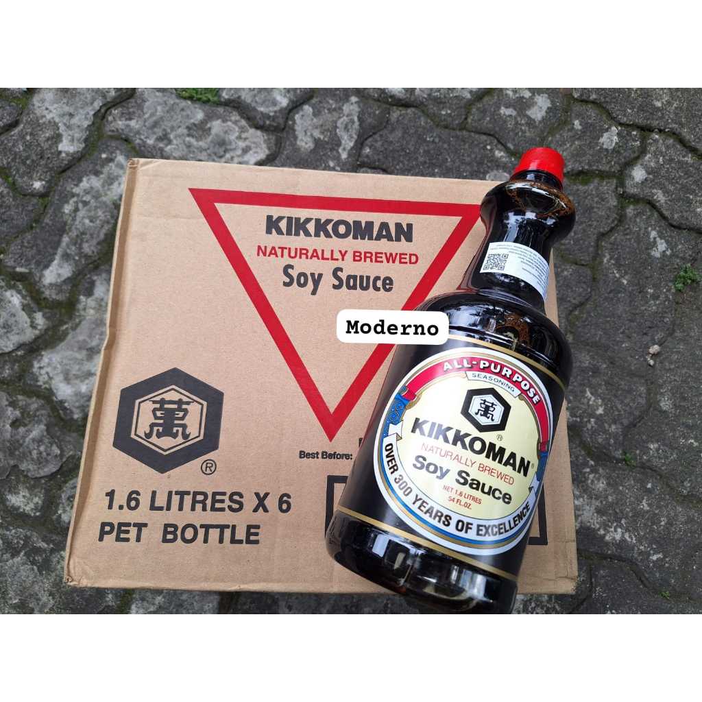 

Kikkoman soy sauce 1,6 liter PERKARTON - Kikkoman Naturaly brewed 1,6 liter perkarton isi 6