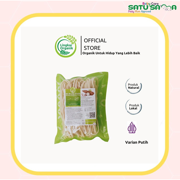 

LINGKAR ORGANIK MIE MOSIJA PUTIH 85 G