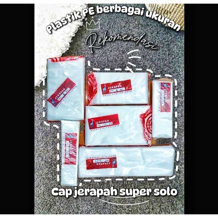 PLASTIK PE JERAPAH PLASTIK PE CAP JERAPAH 100%