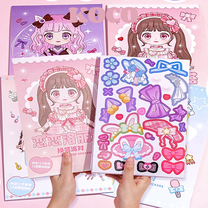 

KOCO Mumystation Diy Stiker Make Up Princess Style Stiker Ganti Muka / Sticker Mainan Anak Perempuan