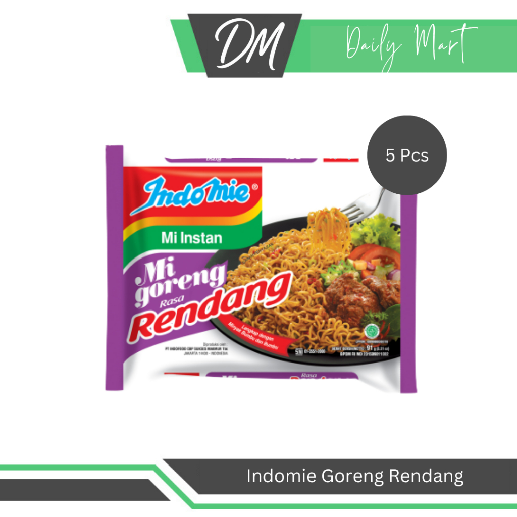 

Indomie Goreng Rendang (Harga Per 5 Pcs) - Mie Instan Enak Murah