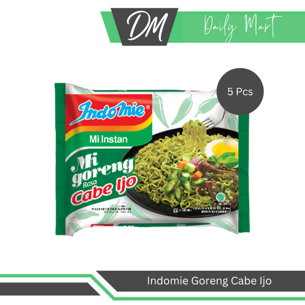 

Indomie Goreng Cabe Ijo (Harga Per 5 Pcs) - Mie Instan Enak Murah Pedas