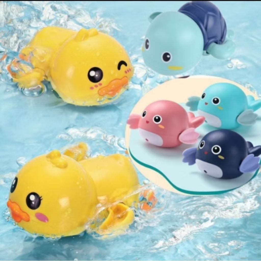 BISA COD MAINAN MANDI ANAK BAYI, MAINAN BERENANG, MAINAN IKAN BERENANG, DOLPHIN BERENANG, BEBEK BERE