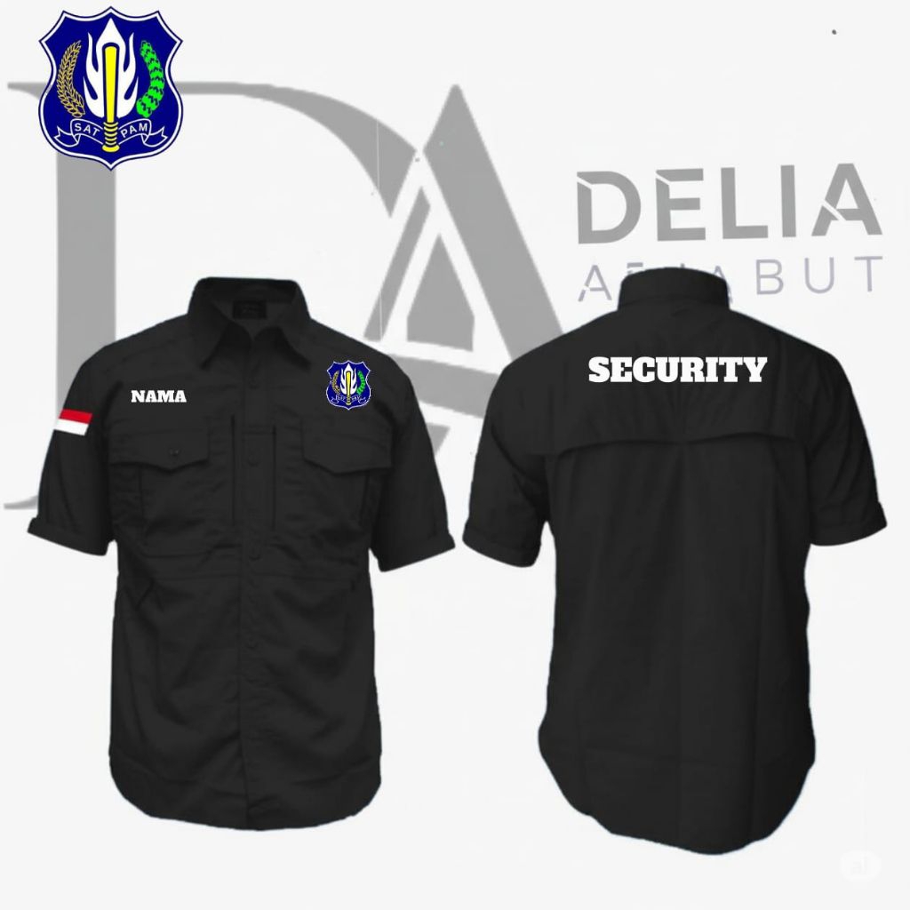kemeja mteck security / kemeja pdh scurity / kemeja pdh security / kemeja security / baju security /