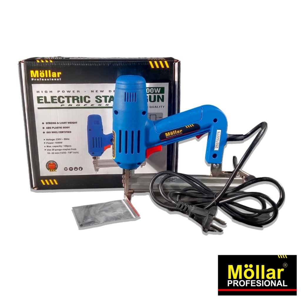 

MOLLAR LISTRIK 1022J Electric Staple Gun 1022J - Mesin Staples Tembak Paku 1800Watt