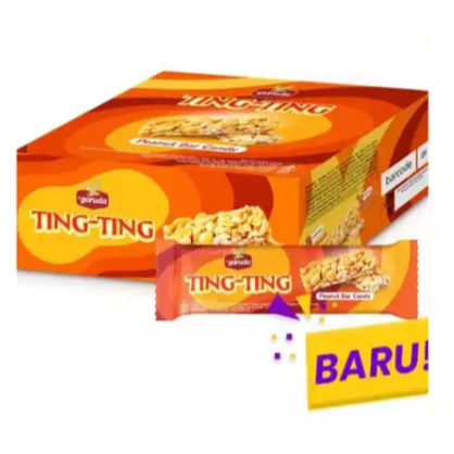 

TING TING PEANUT BAR CANDY ISI 12 PCS