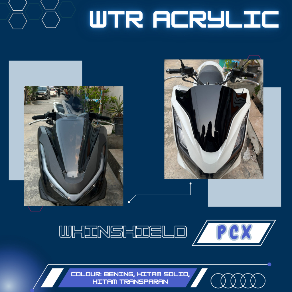 WHINSHIIELD PCX VISOR PCX 160 BENING 3 MILI 2021-2025