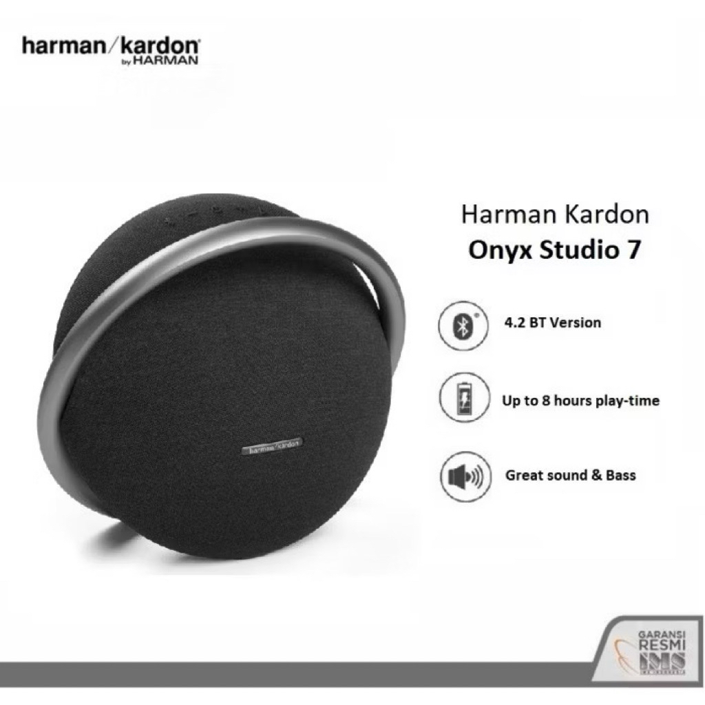 onyx 7 harman kardon - black, new