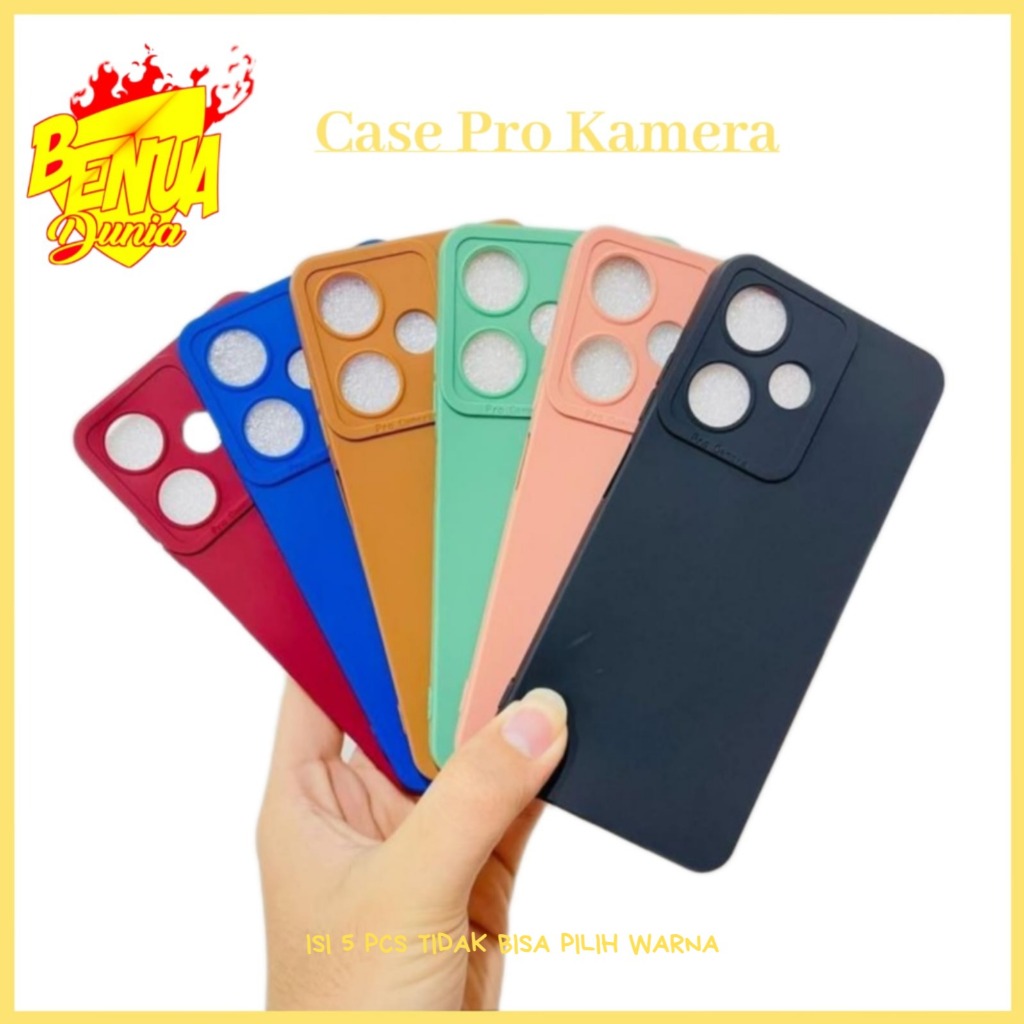 SOFTCASE PRO KAMERA ISI 5 PCS ONE PLUS 7T PRO 8T 9 5G 10 PRO WARNA RANDOM -BD