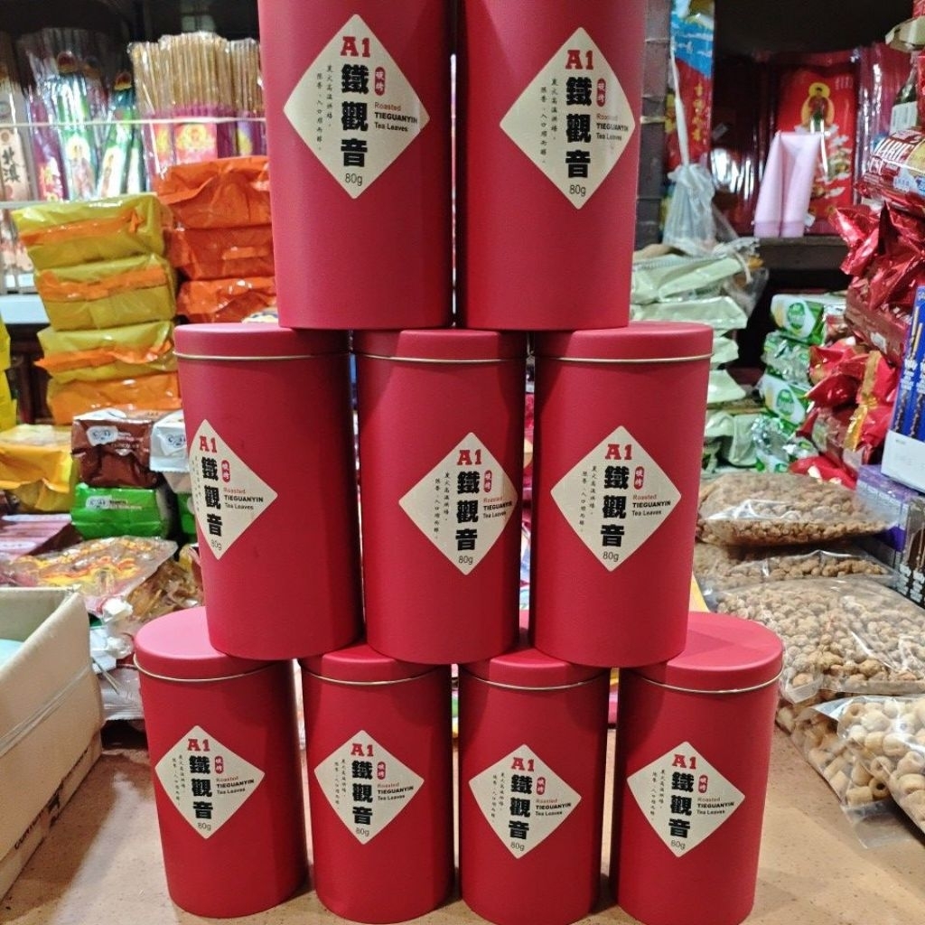 

Tieguanyin tea/ti kuan yin /teh kwan im kaleng daun 40 gram malaysia _tahun 1891