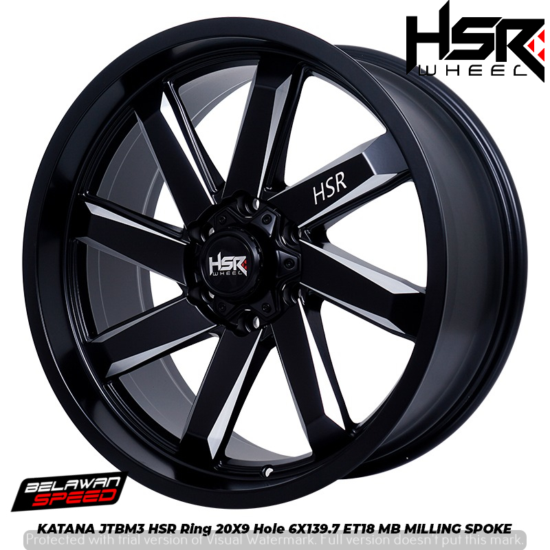 PELEK MOBIL HSR KATANA RING 20 UNTUK MOBIL FORTUNER HILUX PAJERO SPORT DLL R20 TOKO PELEK KALISARI
