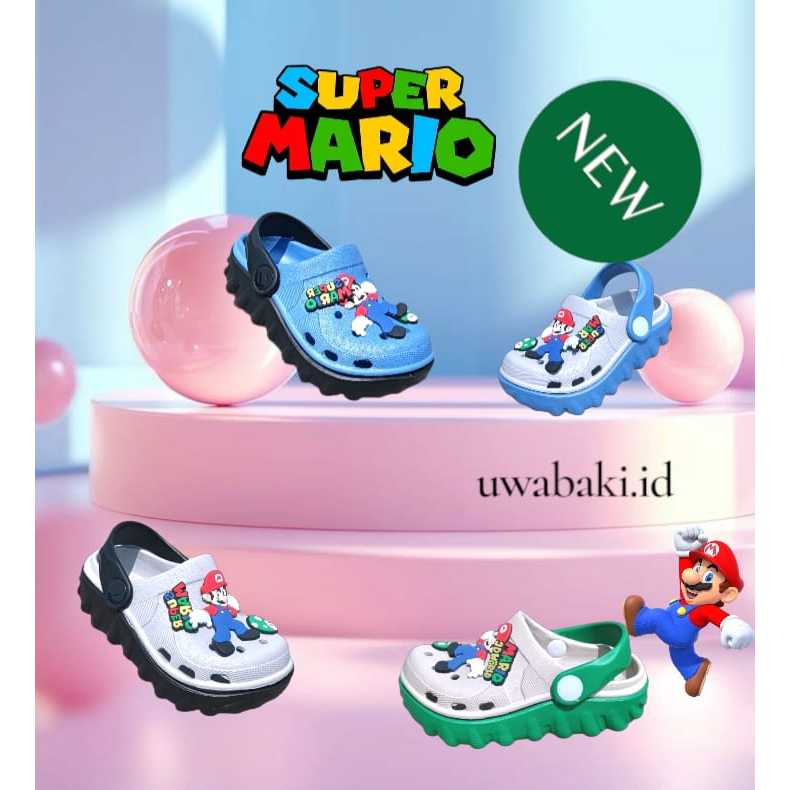 SENDAL BAIM FUJI ANAK SUPER MARIO VIRAL