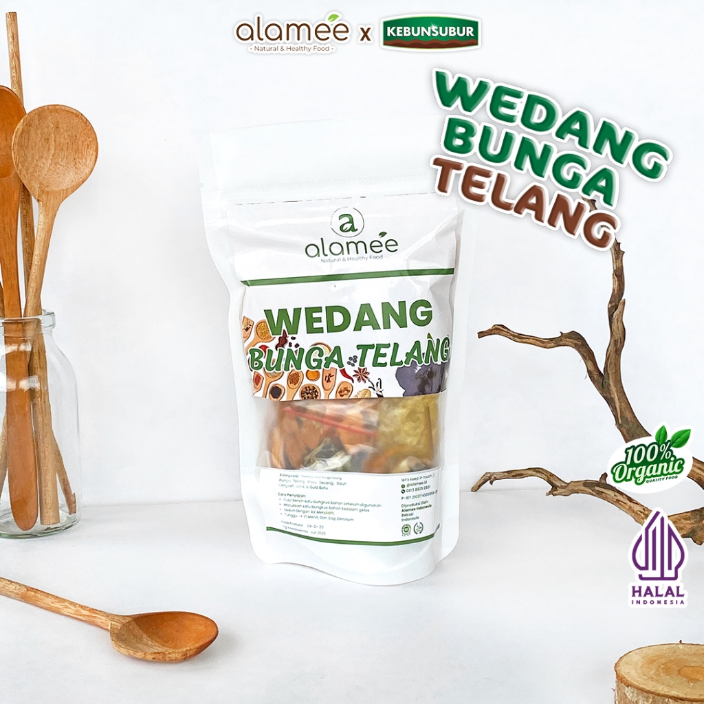 

ALAMEE Wedang Uwuh Bunga Telang Rempah Minuman Herbal Asli Alami Lengkap Tradisional Organik Kebunsubur Kebunsubur
