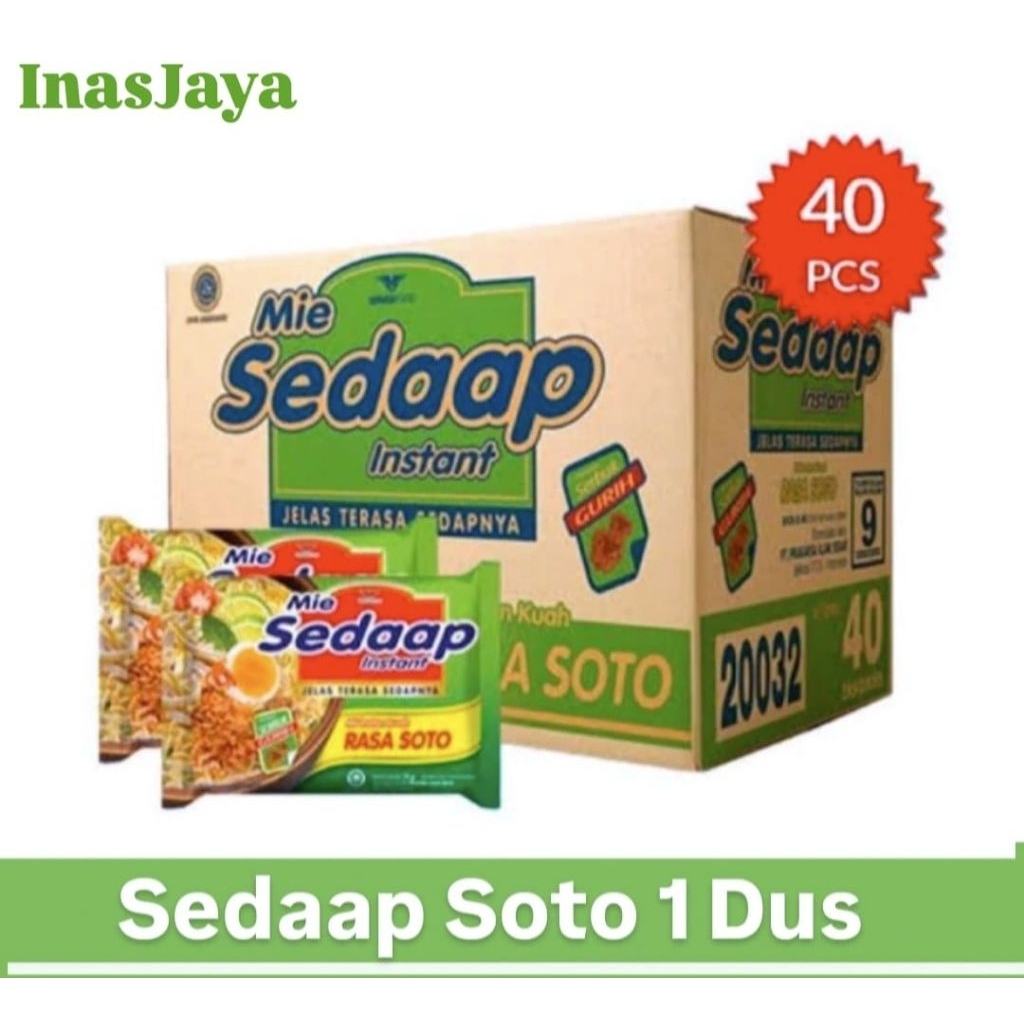 

Mie Instan Sedaap Soto 1 Dus isi 40 pcs