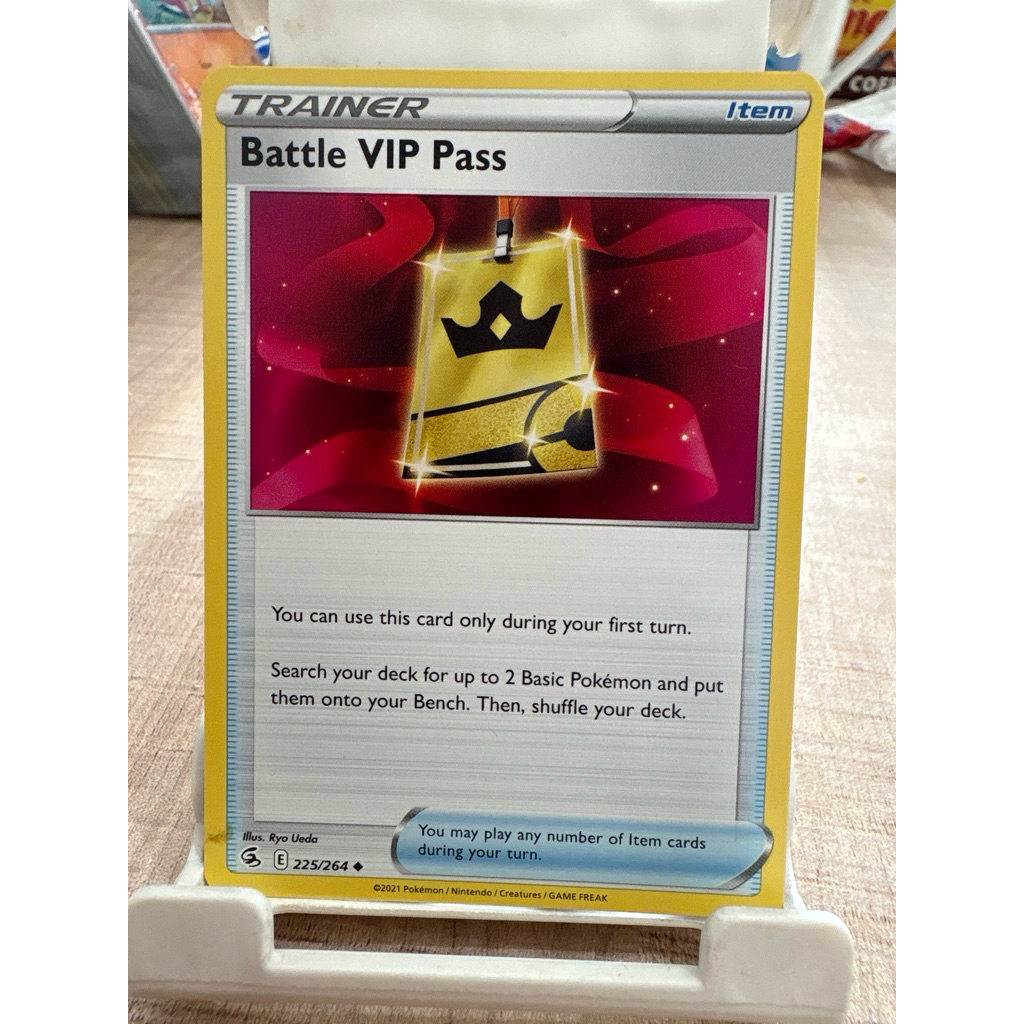 kartu pokemon original common battle VIP pass 225/264