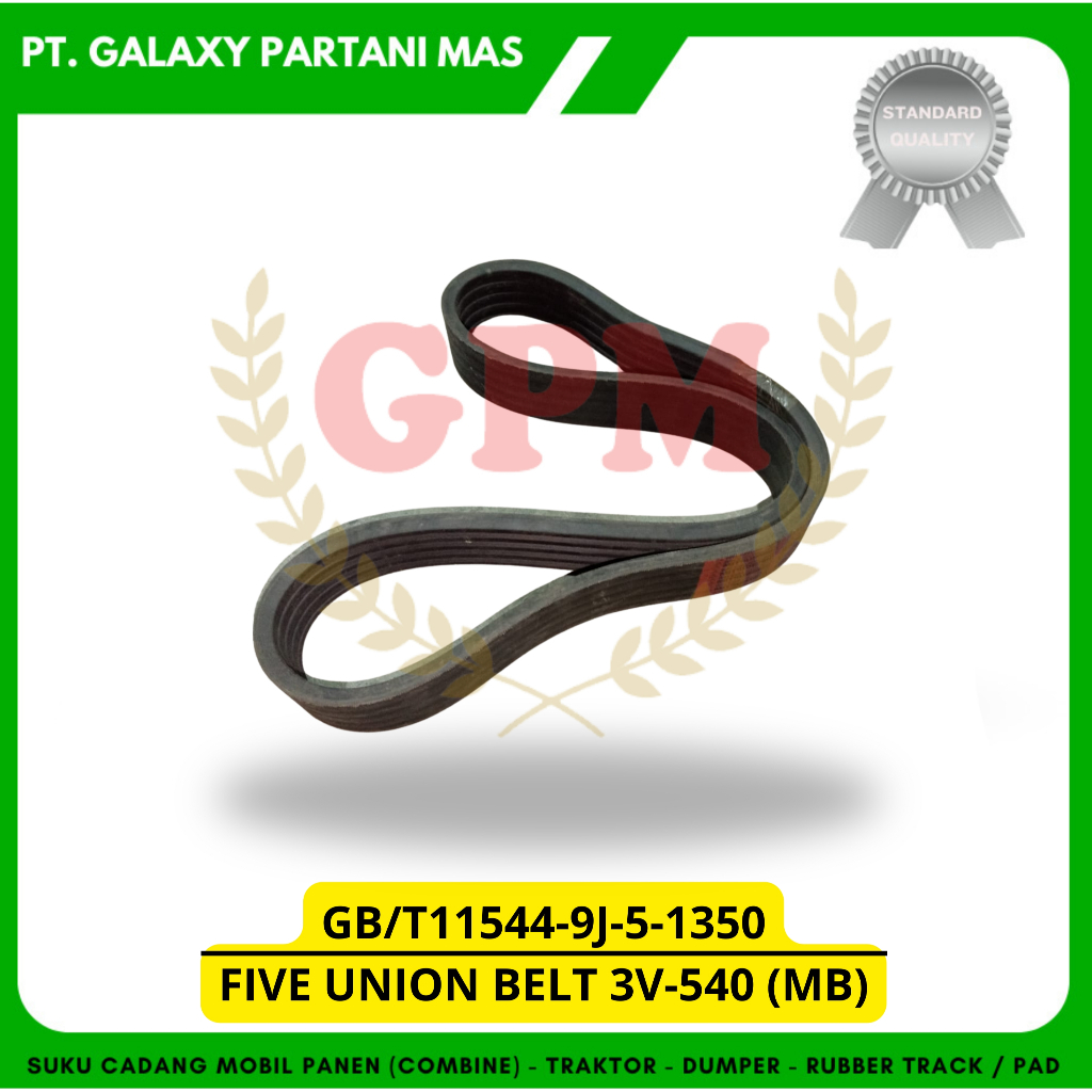 FIVE UNION BELT 3V-540 (MB) / GB/T11544-9J-5-1350