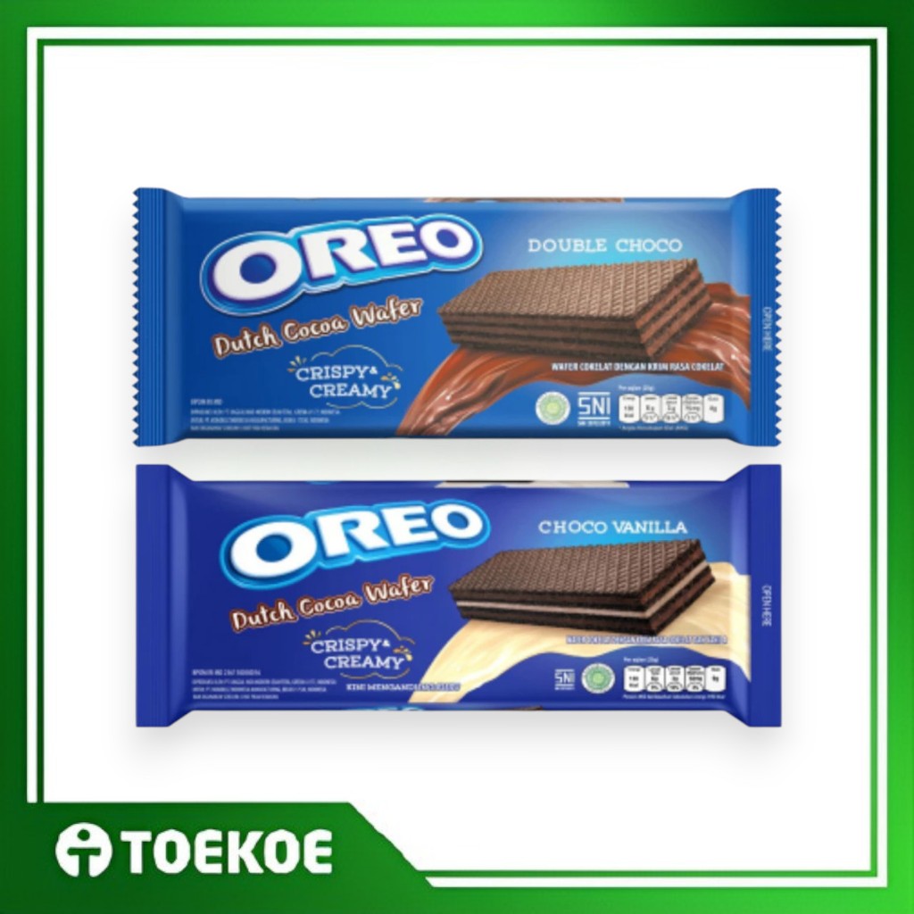 

TOEKOE Oreo Dutch Cocoa Wafer 117GR Double Choco Vanila