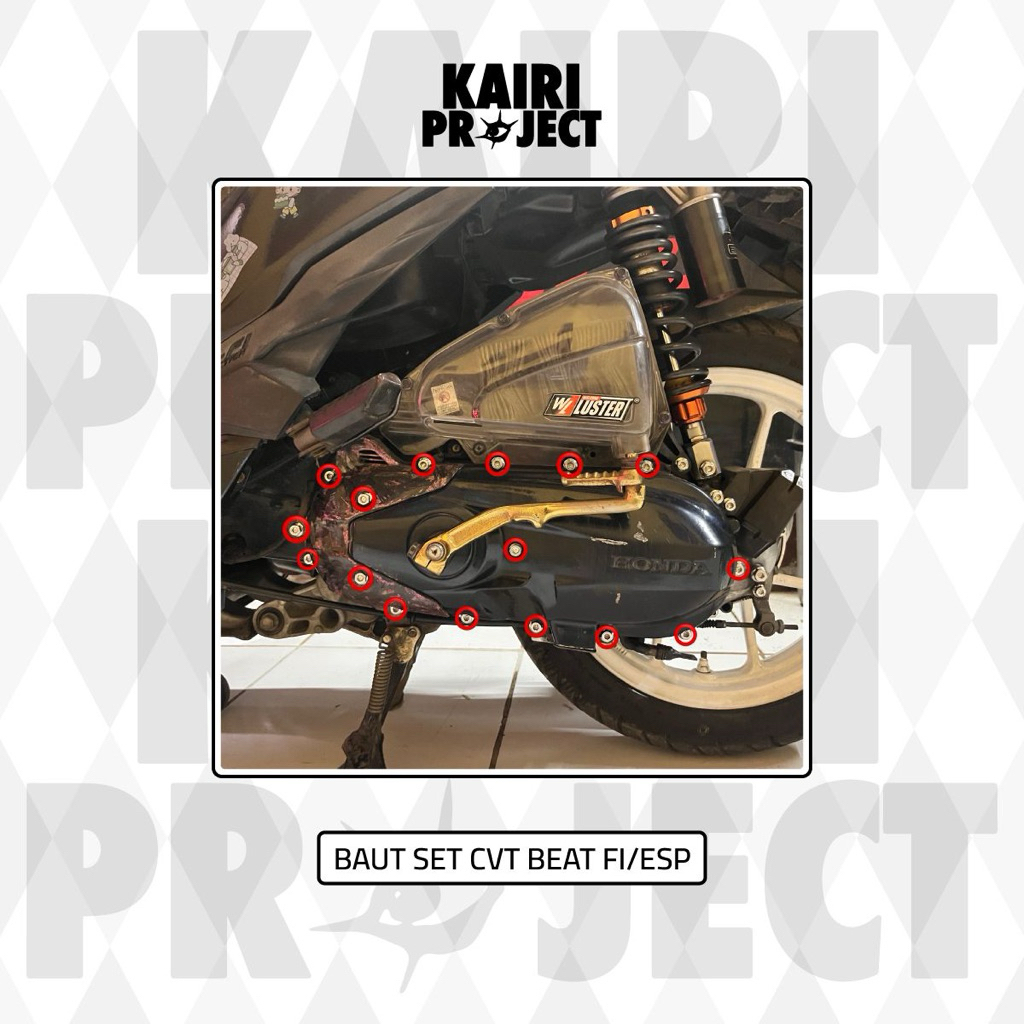 Baut Stainless Set Cvt Beat FI,ESP, Scoopy
