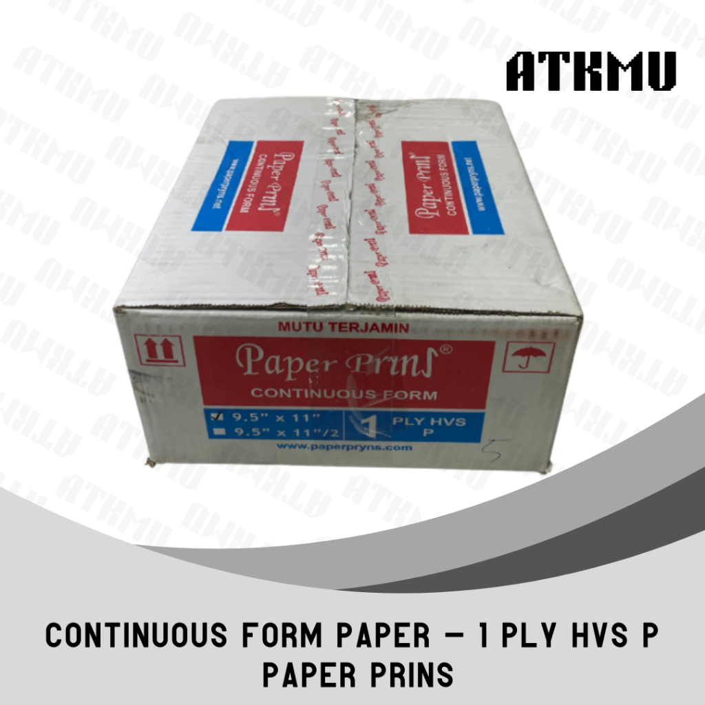 

Kertas Continuous Form 9,5" x 11" 1 PLY HVS K1 PaperPryns