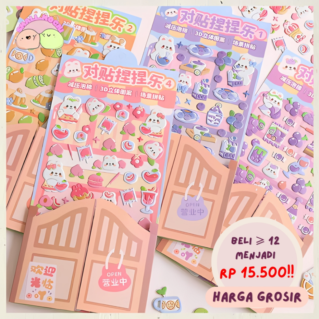

1 Pack Stiker Timbul DIY Mainan Anak Anak TLD142 Best Seller
