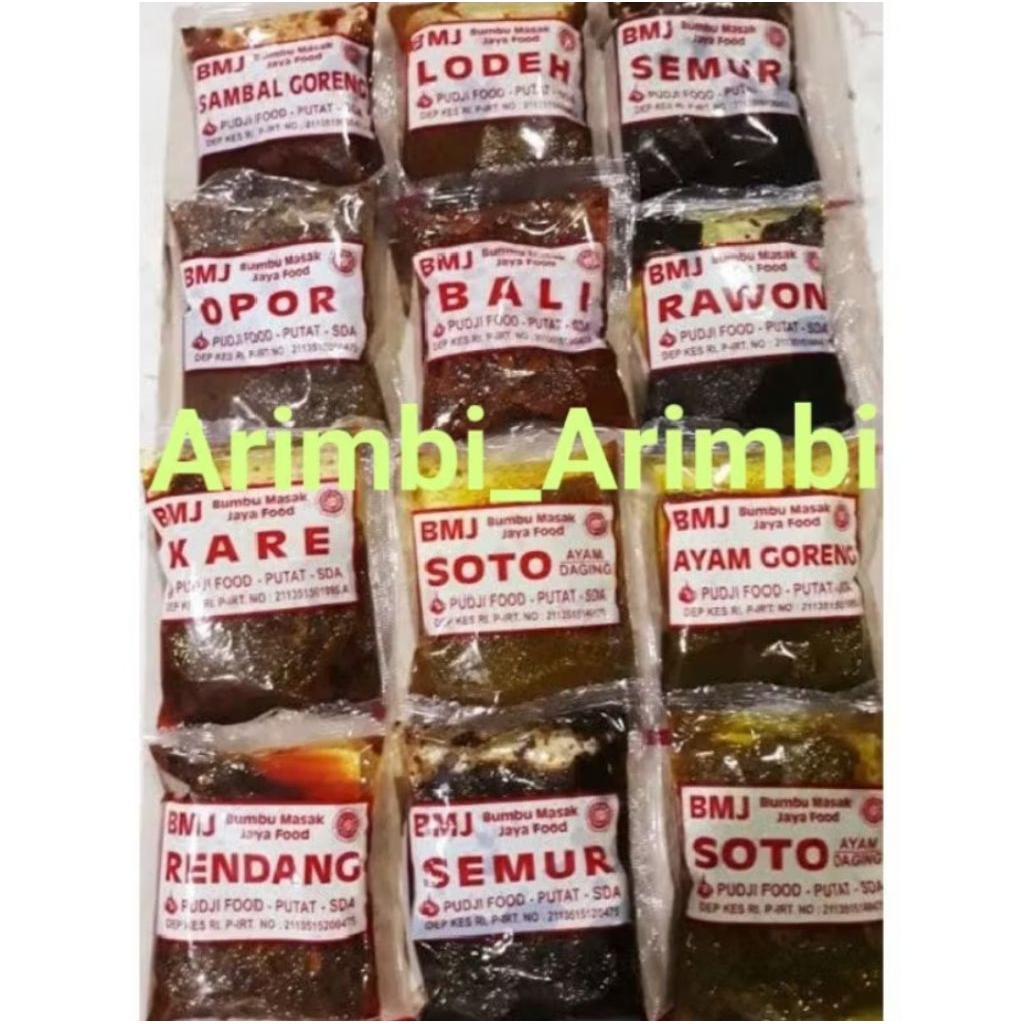 

Bumbu Masak Jaya Food BMJ Sejenis BMM Minimal 2 Instant Bakso Semur Lodho Orem-Orem Soto Rawon Rendang Mie