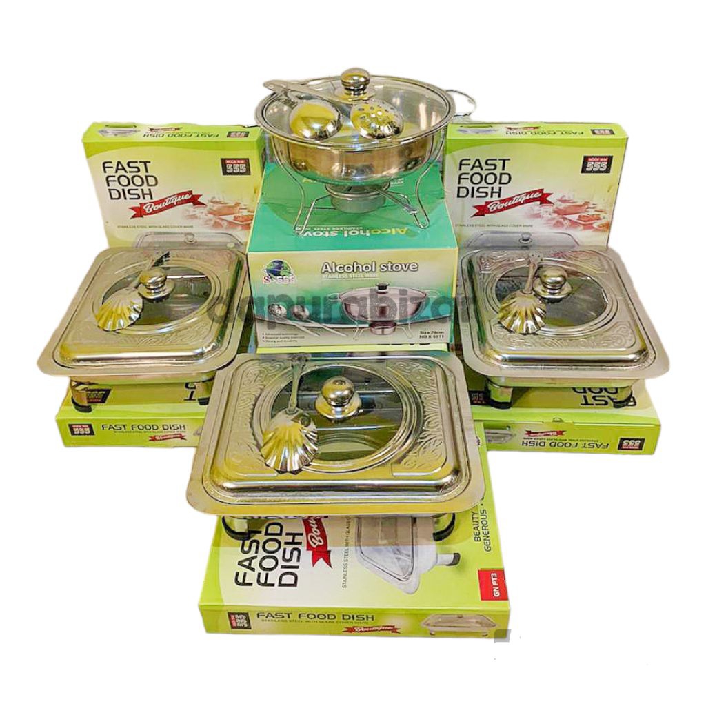 PRASMANAN SET STAINLESS TUTUP MOTIF BATIK 3/1