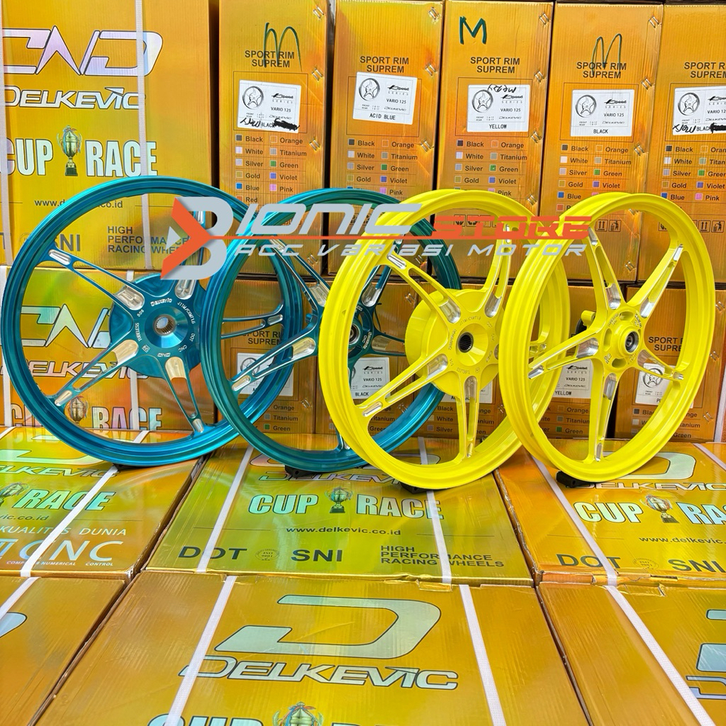 VELG DELKEVIC K SPEED 140/160 RING 17 VARIO 125/150 BEAT SCOOPY GENIO VELG DND KSPEED ORIGINAL