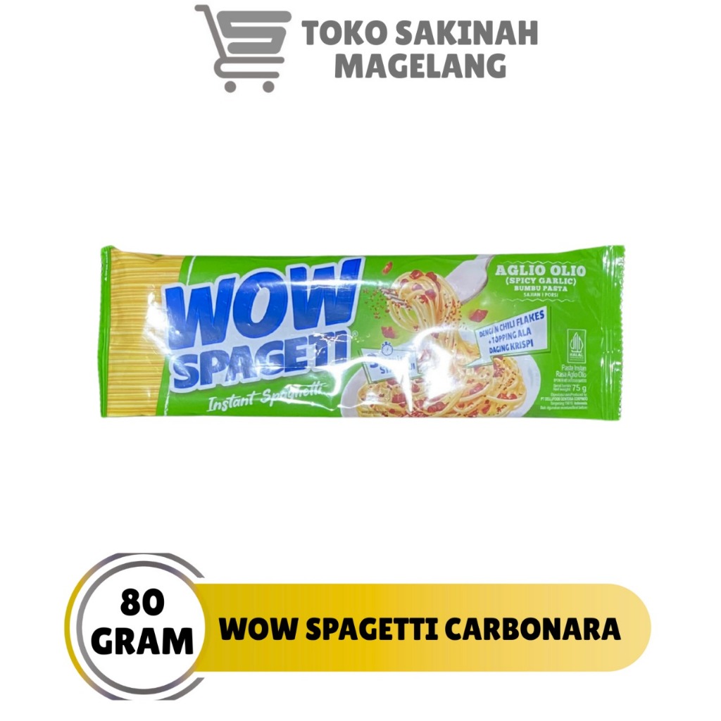 

spageti wow aglio olio 88gr