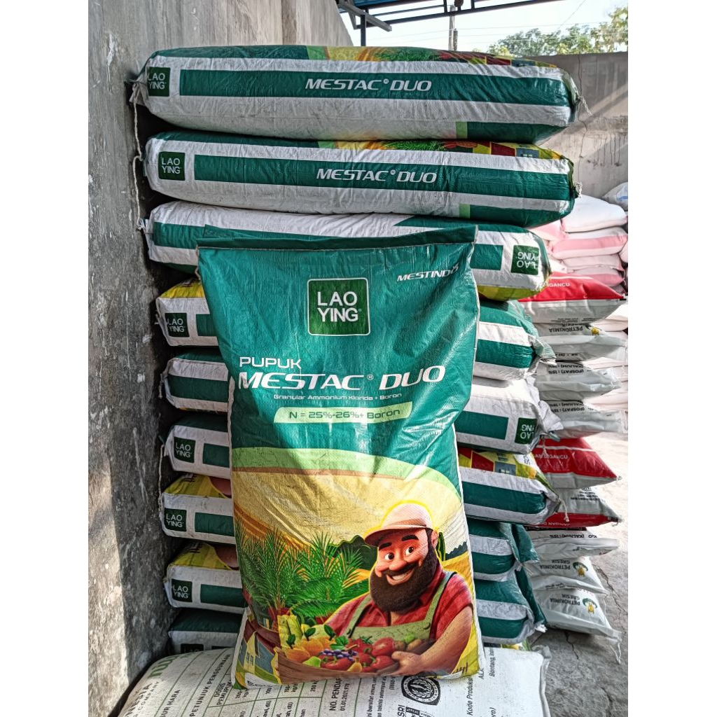 Maestac duo laoying pupuk nitrogen amonium +Boron kemasan 50kg