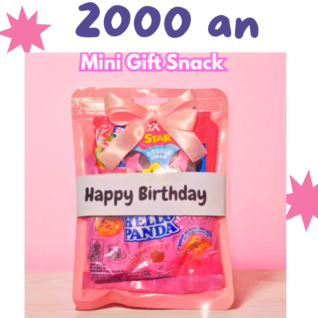 

Mini Gift Snack 2000an & 3000an Tema Pink / Mini Hampers / Mini Gift Ulang Tahun / Feebies / Termurah