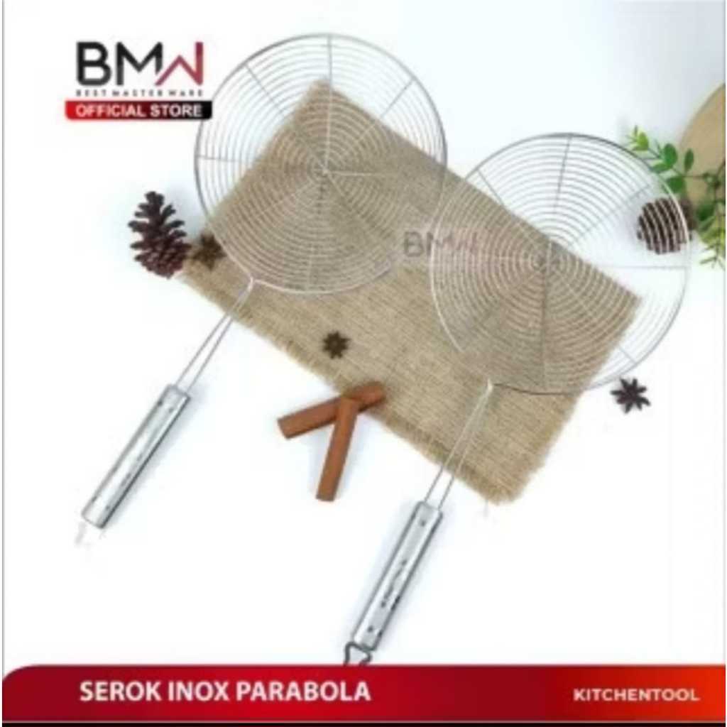 Saringan Serok Inox Bunga / Serok Inox Masakan Kerupuk Stainless Steel