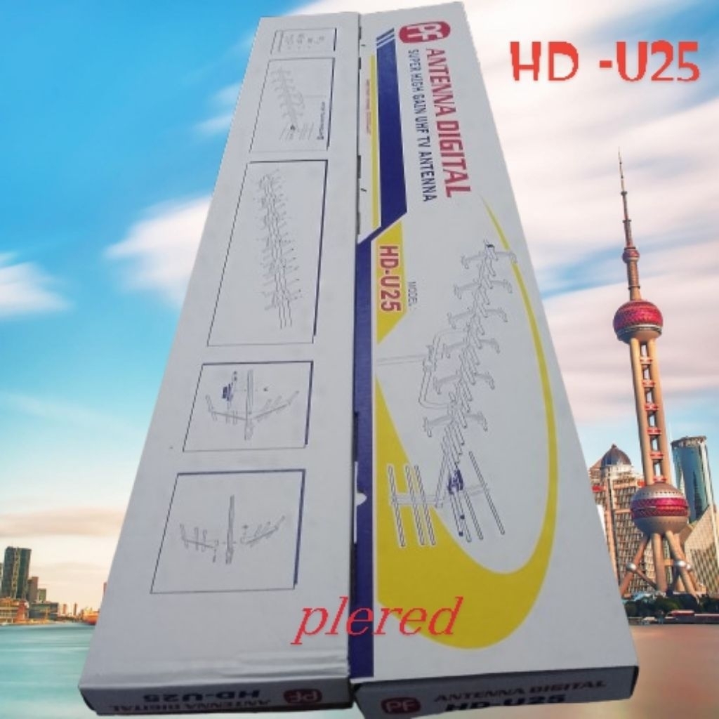 pf antena digital super high gain UHF TV HD -U25
