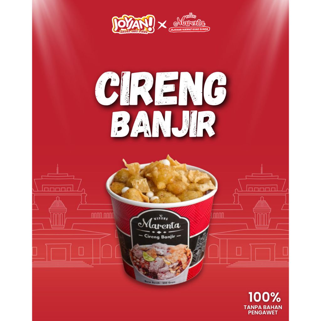 

Joyjan x Marenta - Cireng Banjir Original Marenta Asli Bandung [ 250 g] Pedas Gurih Crispy