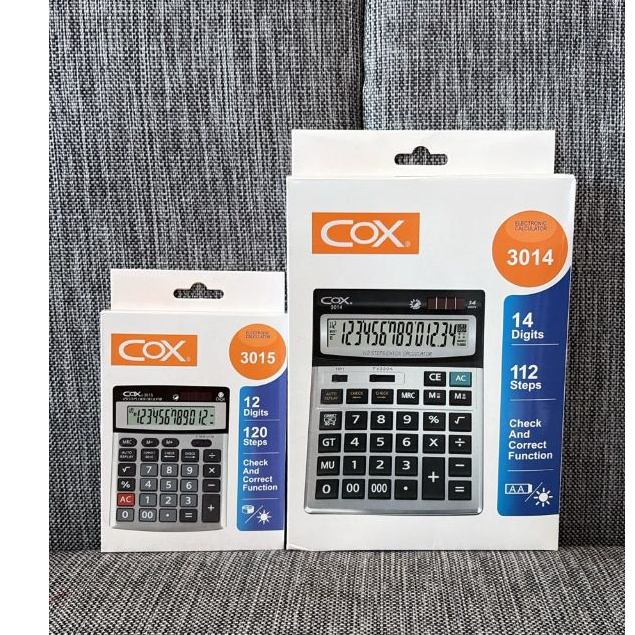 

Kalkulator Calculator Dual Power 3014 / 3015 Cox Original / Kalkulator Uk Besar / Kecil