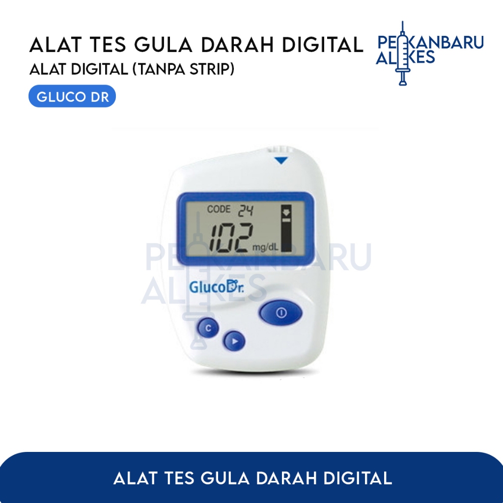 Alat Tes Gula Darah / Tes Glucosa Digital / Gluco Dr