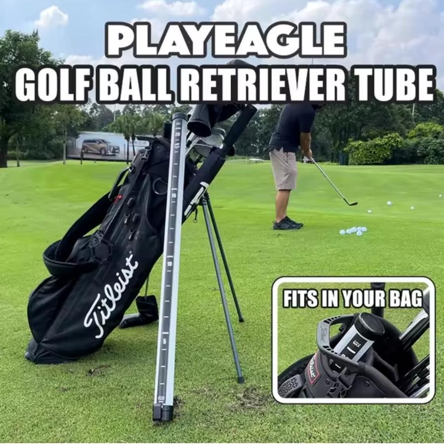 Ball Picker Golf Retriever Tube PlayEagle Portable Golf Ball